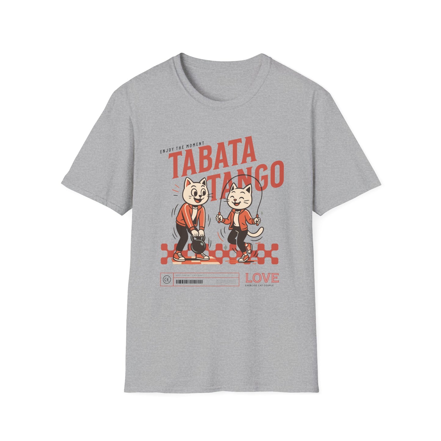 HIIT Tabata Tango Couples Fitness T-Shirt