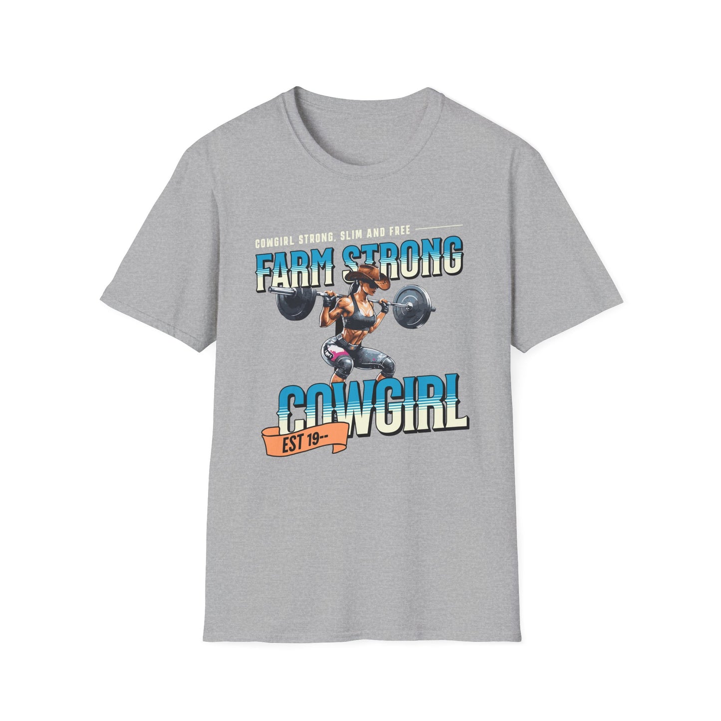 Farm-strong Cowgirl Powerlifting T-Shirt