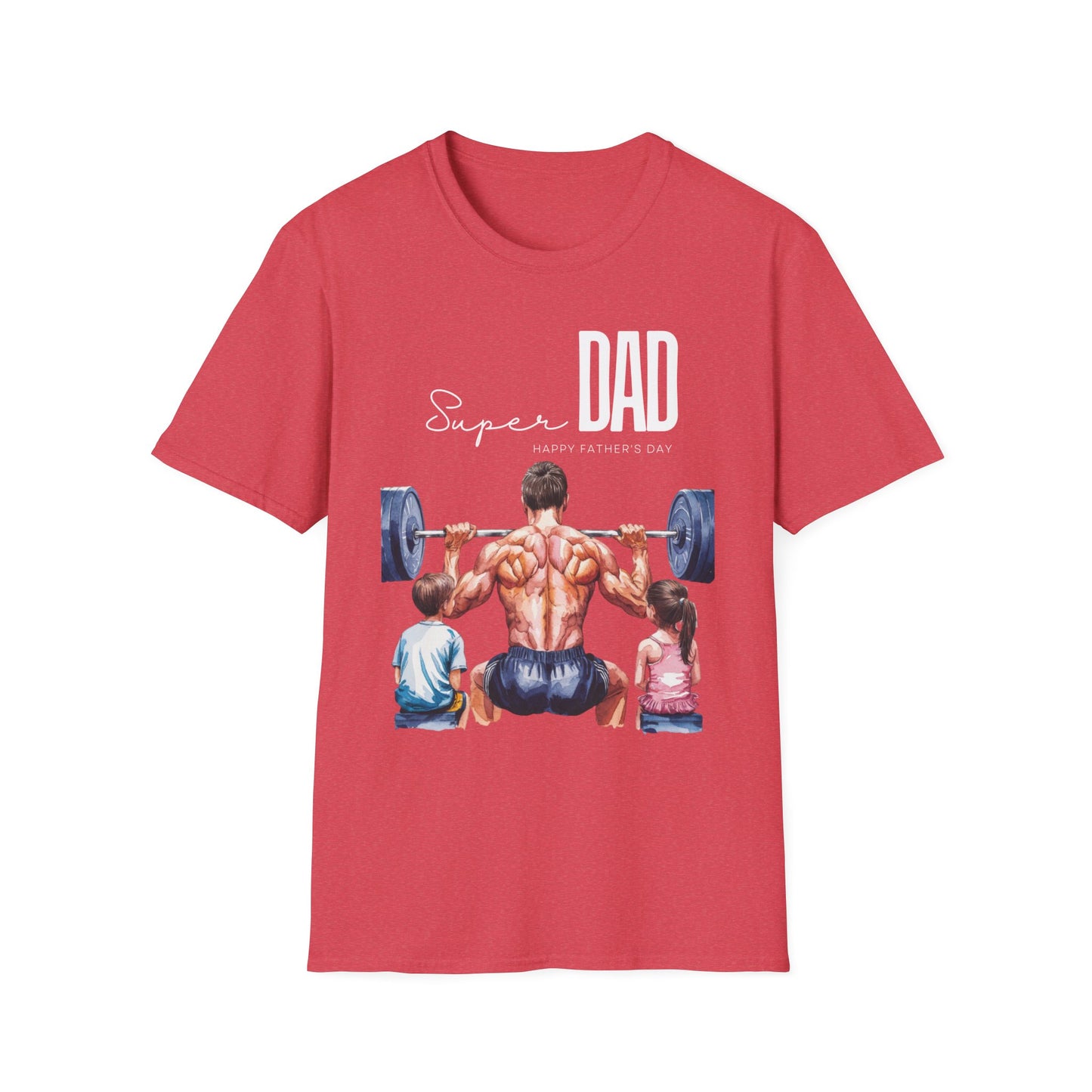 Super Dad Happy Father's Day Gym T-shirt