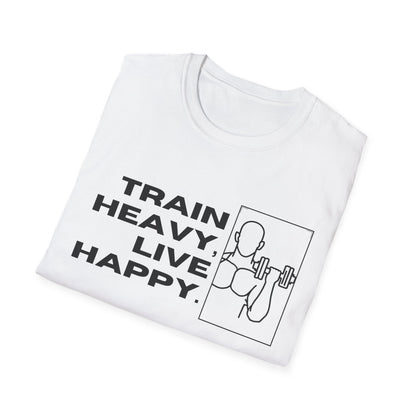 Train Heavy Live Happy Gym T-shirt