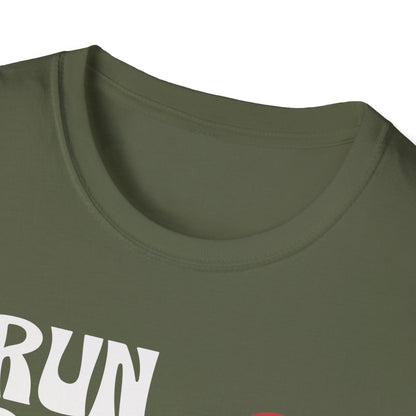 Fitness Couples Softstyle T-Shirt - Fit-over 40 Run Race Together Design