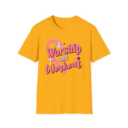 Workout & Worship - Faith-Based Fitness T-Shirt 2