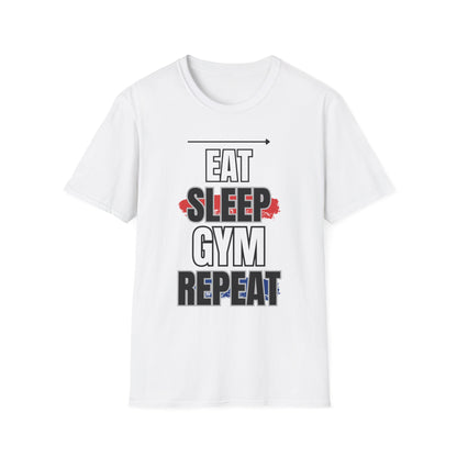 Eat Sleep Gym Repeat Gym T-shirt