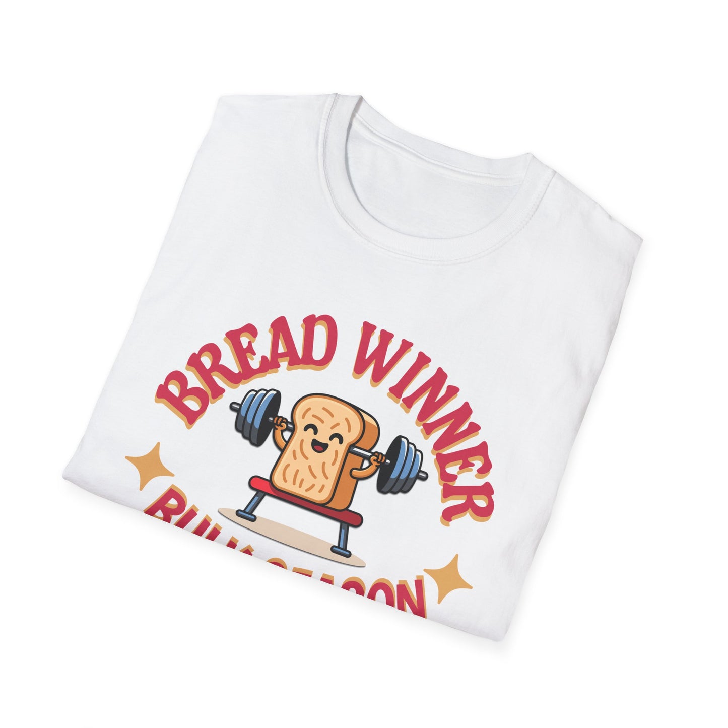 Powerlifting Humour Bread Winner Unisex T-Shirt - Genz Millenial Fitness Apparel