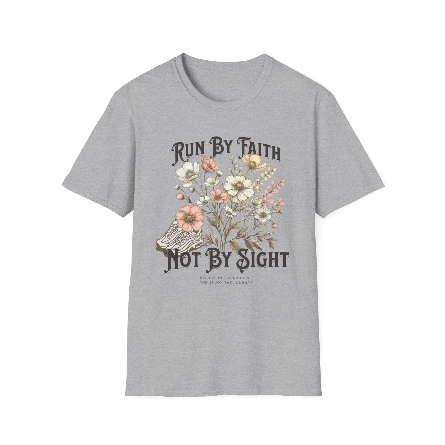 Running Run By Faith - Fitness T-Shirt
