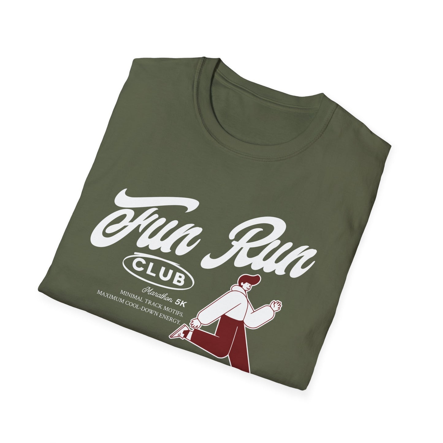 Running Marathon 5K Club - Genz Millenial Fitness T-Shirt