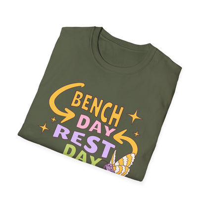 Powerlifting Bench Day Rest Day Genz Millenial Fitness T-Shirt