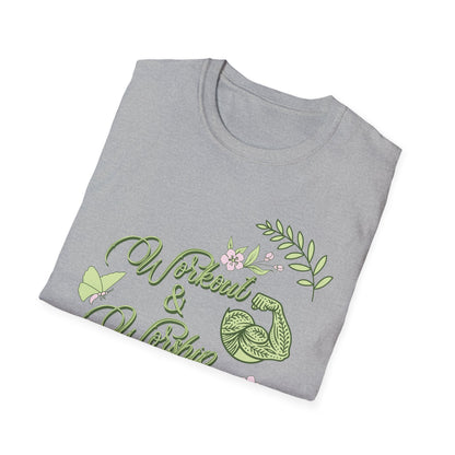 Workout & Worship - Faith-Based Fitness T-Shirt