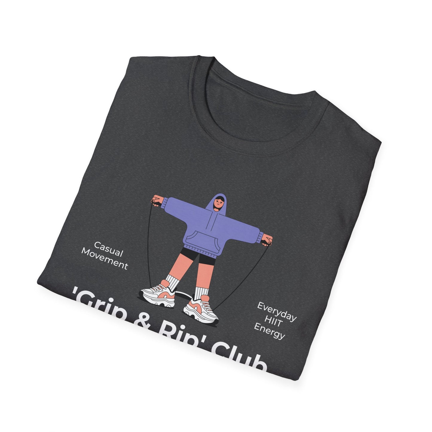 HIIT Grip & Rip Casual - Genz Millenial T-Shirt