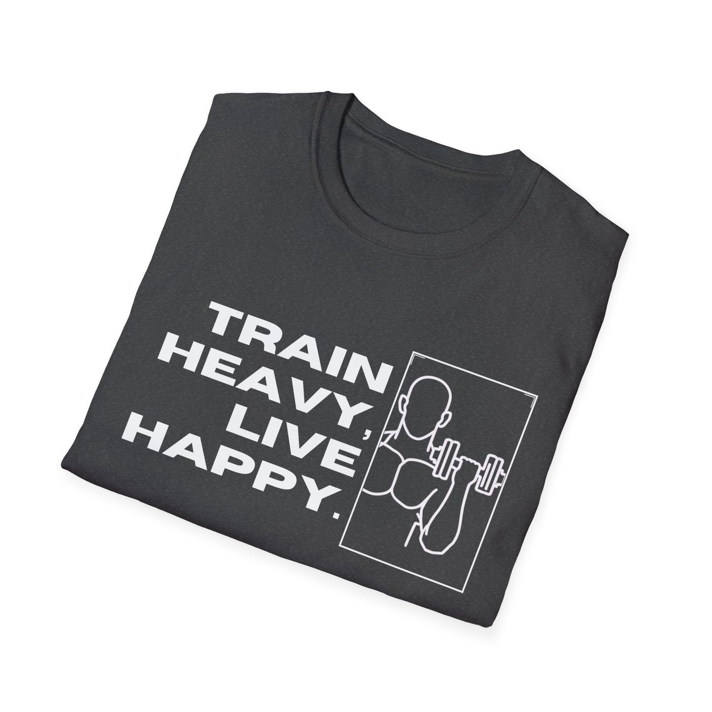 Train Heavy Live Happy Gym T-shirt
