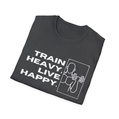 Train Heavy Live Happy Gym T-shirt
