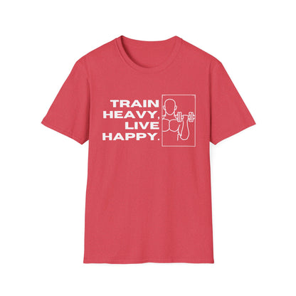 Train Heavy Live Happy Gym T-shirt