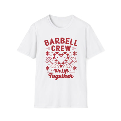 Christmas Barbell Crew Fitness T-shirt