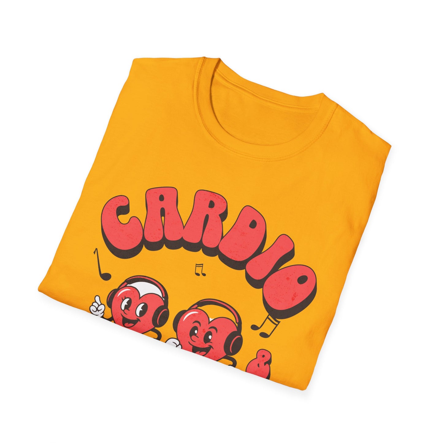 Fitness Running Cardio Karaoke Unisex T-Shirt Fit-over 40 Couples