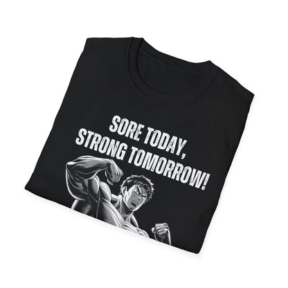Sore Today Strong Tomorrow Gym Black & White T-Shirt