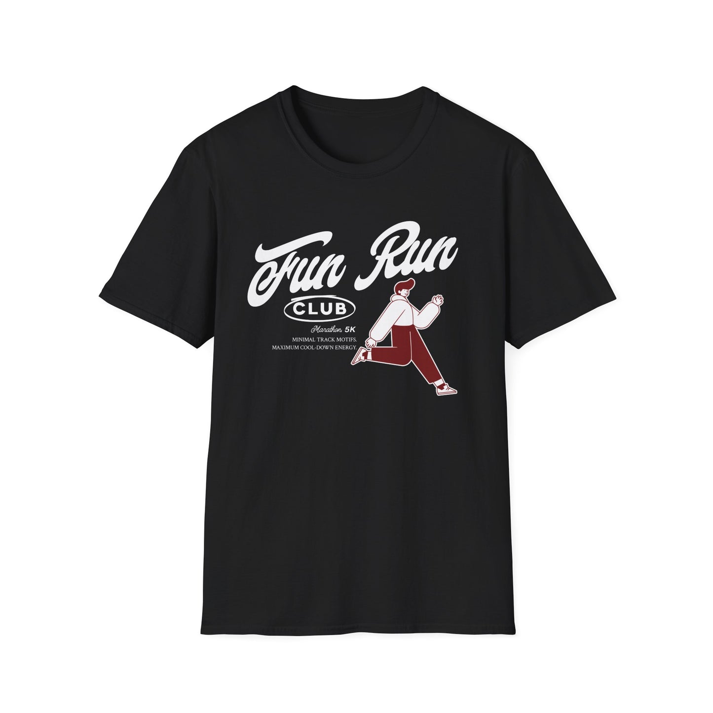 Running Marathon 5K Club - Genz Millenial Fitness T-Shirt