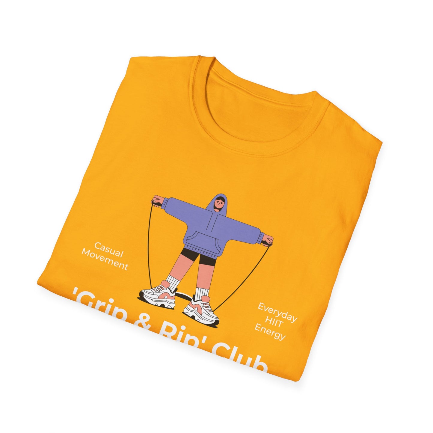 HIIT Grip & Rip Casual - Genz Millenial T-Shirt