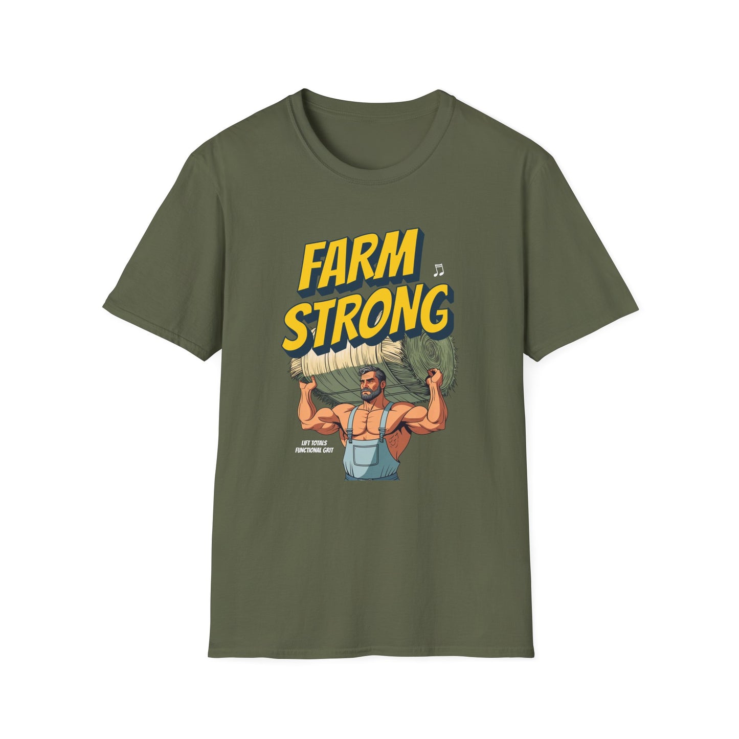 Powerlifting Rural Farm Strong T-Shirt