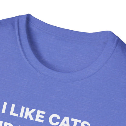 I Like Cats and Dumbbells Fitness T-shirt
