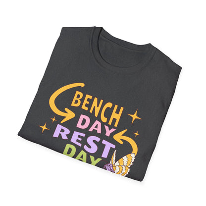 Powerlifting Bench Day Rest Day Genz Millenial Fitness T-Shirt