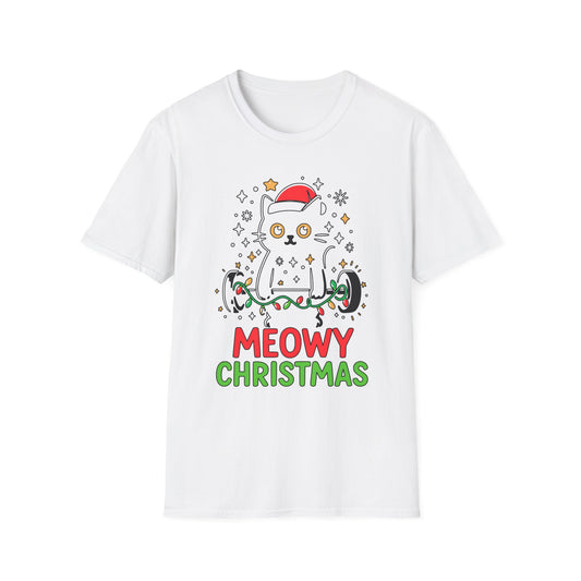 Christmas Cat Fitness T-shirt