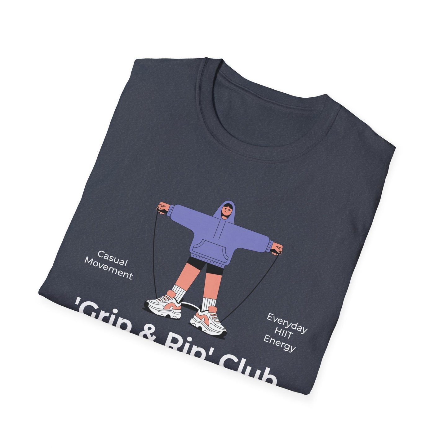 HIIT Grip & Rip Casual - Genz Millenial T-Shirt