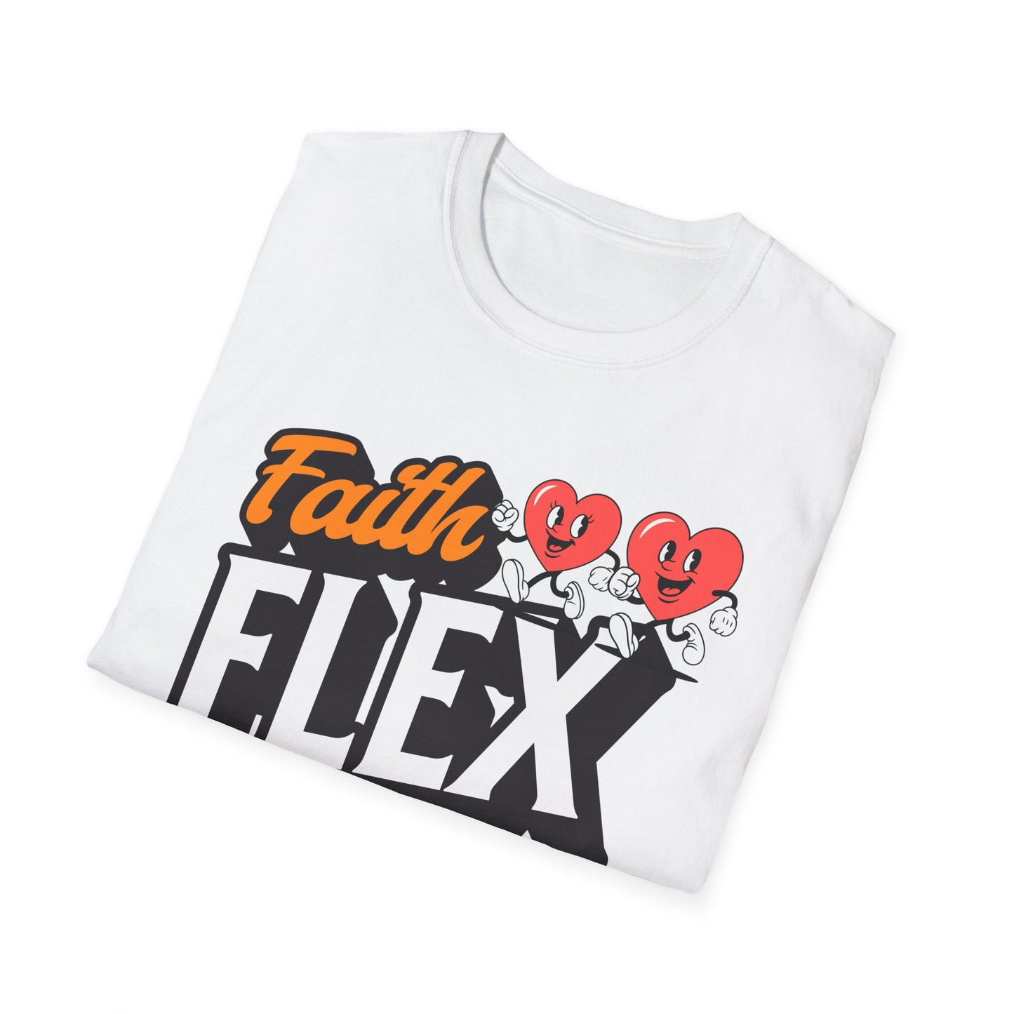 Couples Fitness Running T-Shirt - Faith Flex Forever Unisex Softstyle