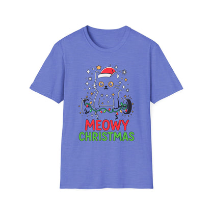 Christmas Cat Fitness T-shirt