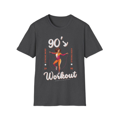 90's Workout Strong Mind Strong Body Gym T-shirt