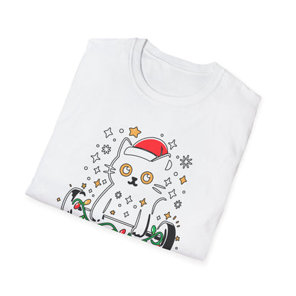 Christmas Cat Fitness T-shirt