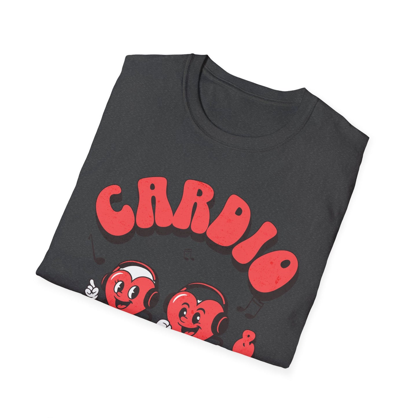 Fitness Running Cardio Karaoke Unisex T-Shirt Fit-over 40 Couples
