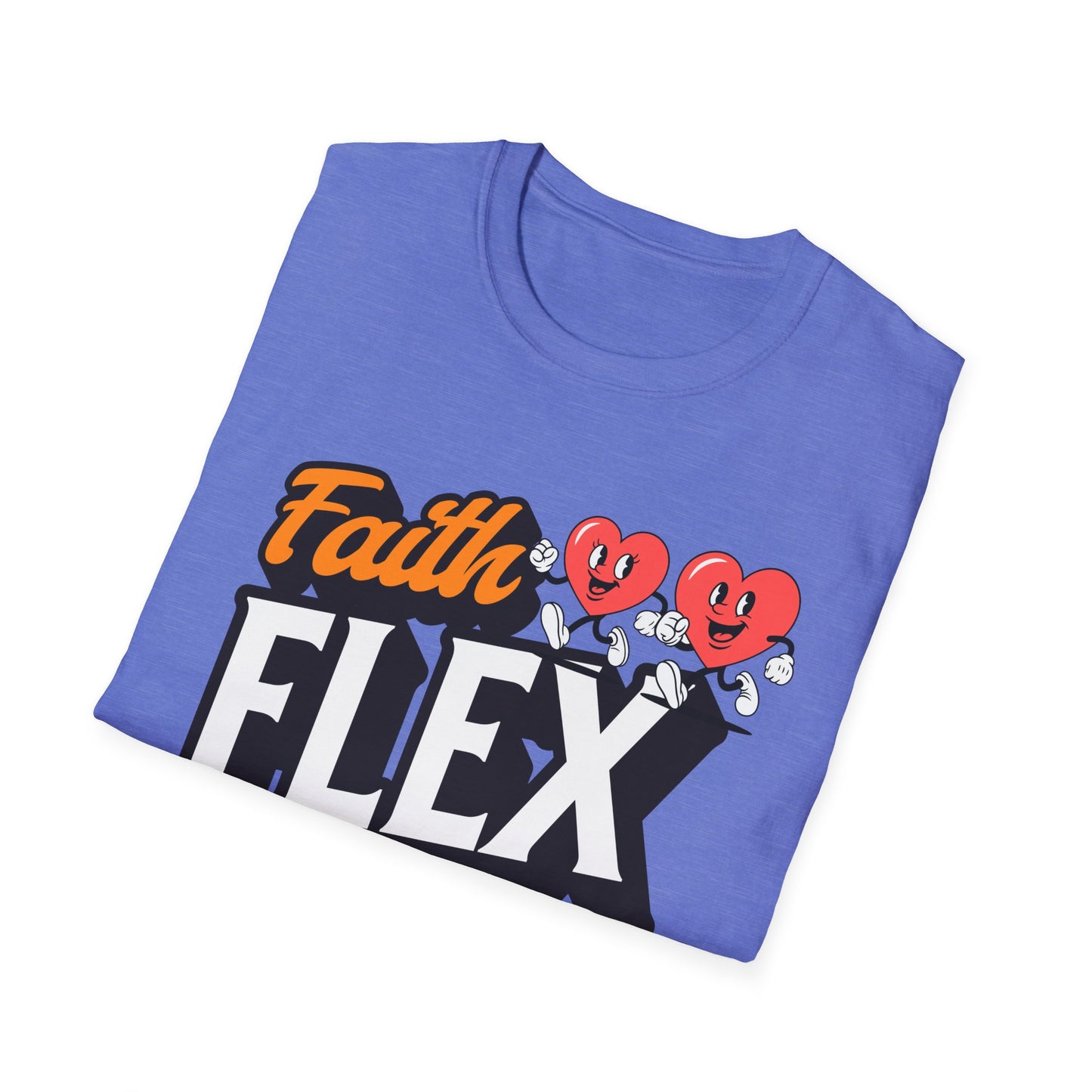 Couples Fitness Running T-Shirt - Faith Flex Forever Unisex Softstyle