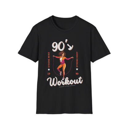 90's Workout Strong Mind Strong Body Gym T-shirt