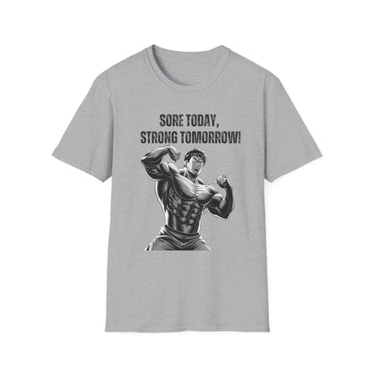 Sore Today Strong Tomorrow Gym Black & White T-Shirt
