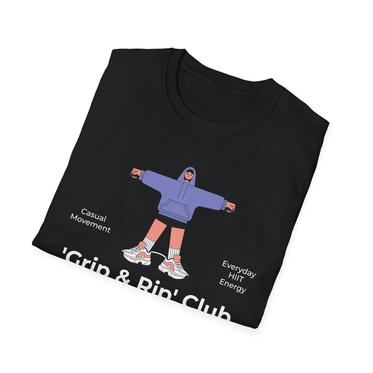 HIIT Grip & Rip Casual - Genz Millenial T-Shirt