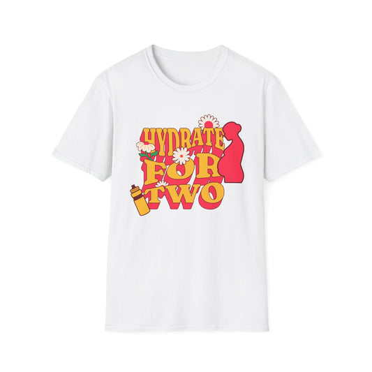 Maternity Fitness T-Shirt | Hydrate for Two Pre/Postnatal