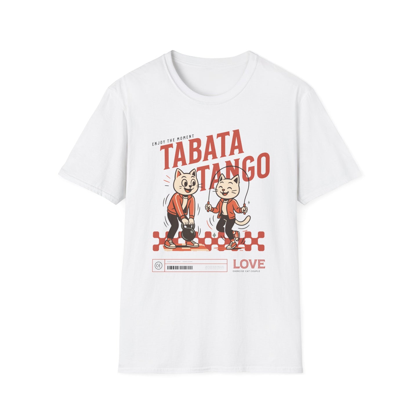 HIIT Tabata Tango Couples Fitness T-Shirt