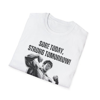 Sore Today Strong Tomorrow Gym Black & White T-Shirt