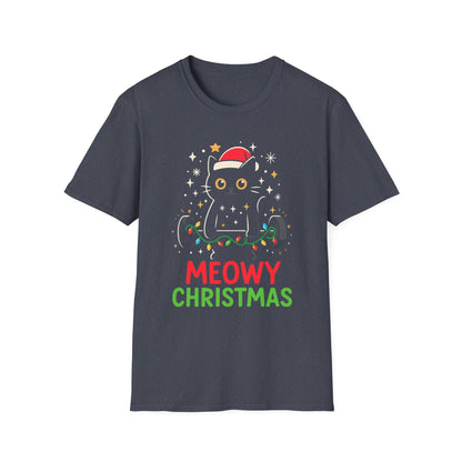 Christmas Cat Fitness T-shirt