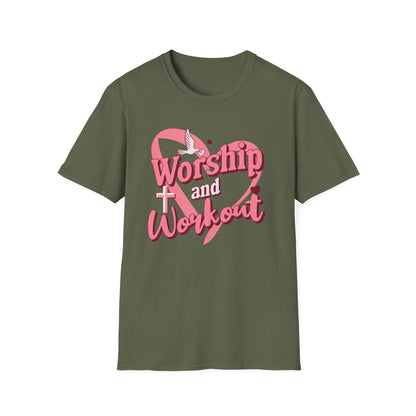 Workout & Worship - Faith-Based Fitness T-Shirt 2
