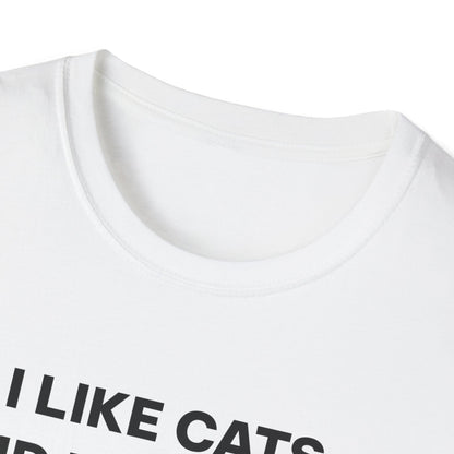 I Like Cats and Dumbbells Fitness T-shirt