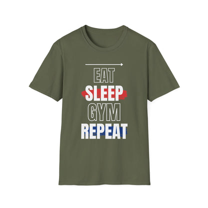 Eat Sleep Gym Repeat Gym T-shirt