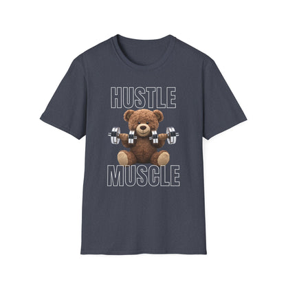 Hustle Muscle Bear Gym T-shirt