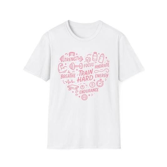 Train Heart Couple Fitness T-Shirt
