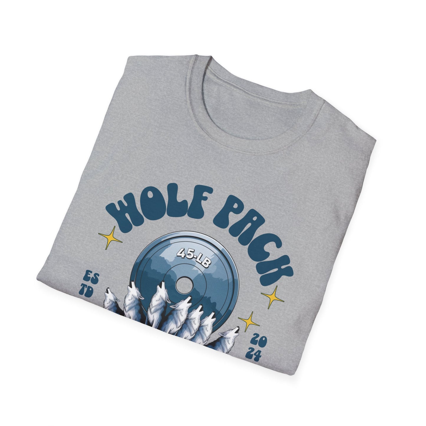 Powerlifting Wolf Pack T-Shirt - Genz Millenial Streetwear