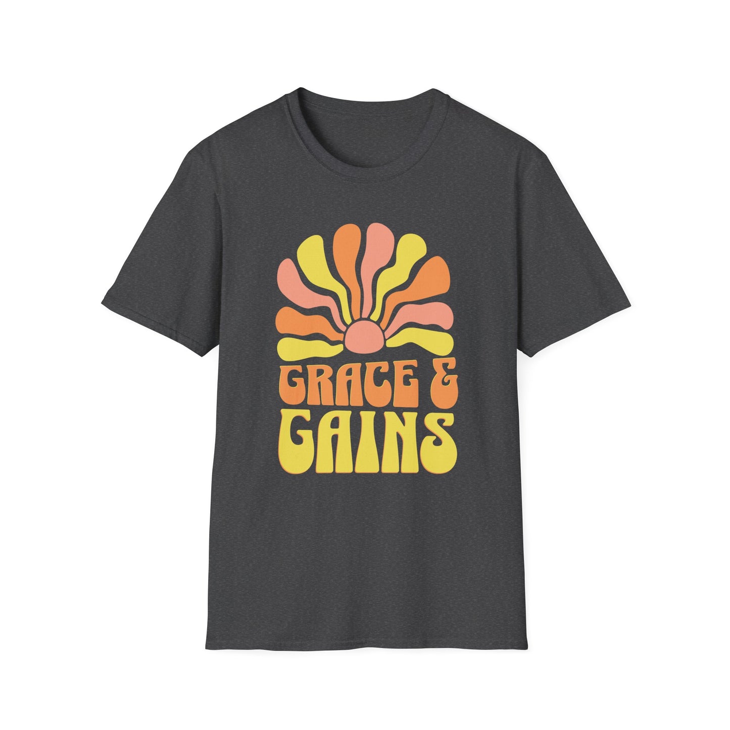 Grace & Gains Faith-Based Fitness T-Shirt