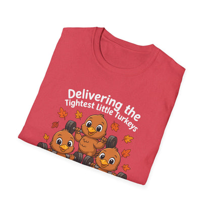Delivering Tightest Little Turkeys Fall Fitness T-shirt