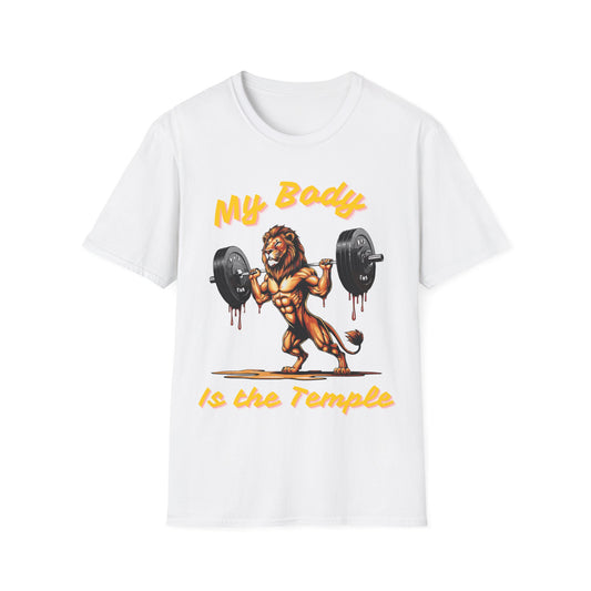 Lion My Body is the Temple Gym T-shirt