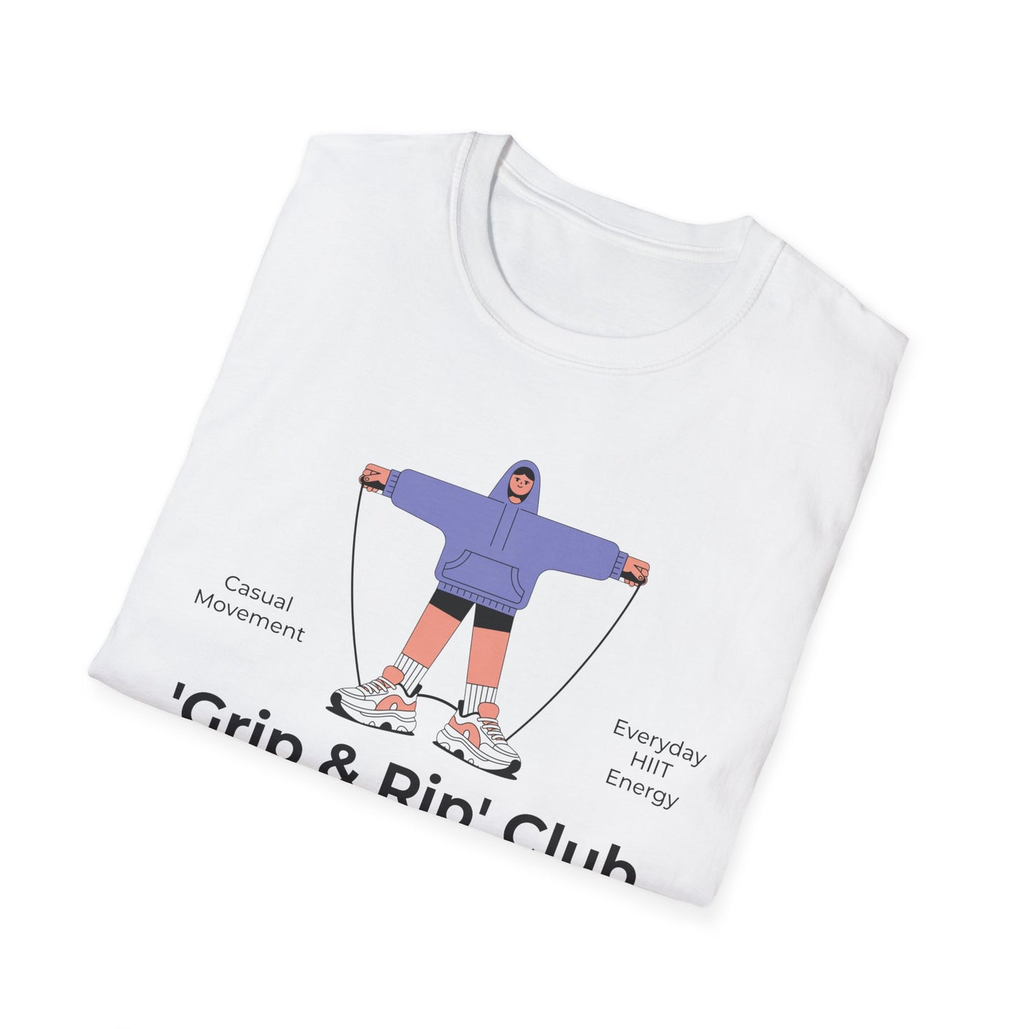 HIIT Grip & Rip Casual - Genz Millenial T-Shirt