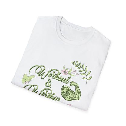Workout & Worship - Faith-Based Fitness T-Shirt